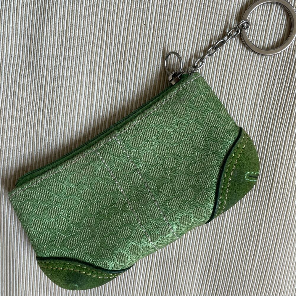 Rare Y2K Coach Signature Green Soho Buckle Tote Bag | 4-Pc Collector Set Micro C - Picture 10 of 14